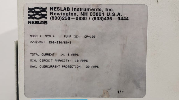 Neslab Coolflow System IV Chiller