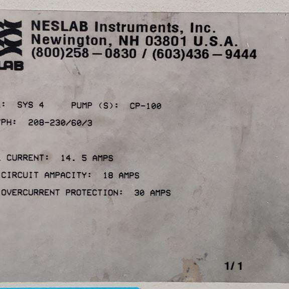 Neslab Coolflow System IV Chiller