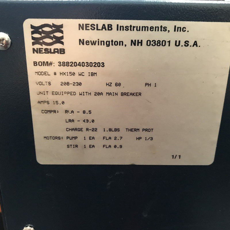 Neslab HX 150 WC IBM Chiller