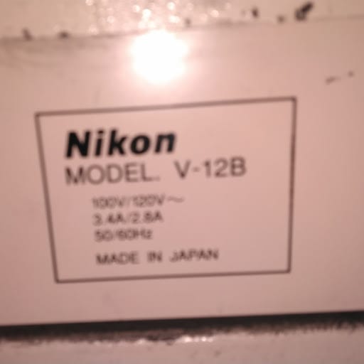 Nikon V 12 B Profile Projector / Optical Comparator