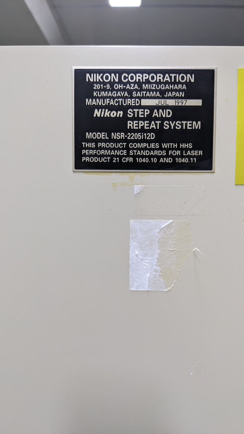 Nikon NSR 2205 i 12 D i-Line Stepper
