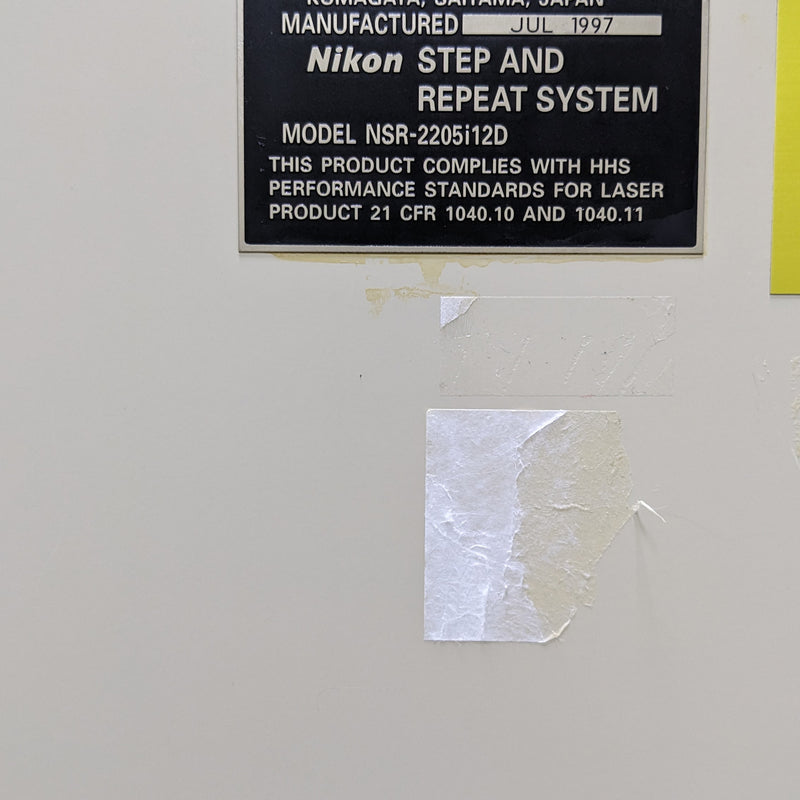 Nikon NSR 2205 i 12 D i-Line Stepper
