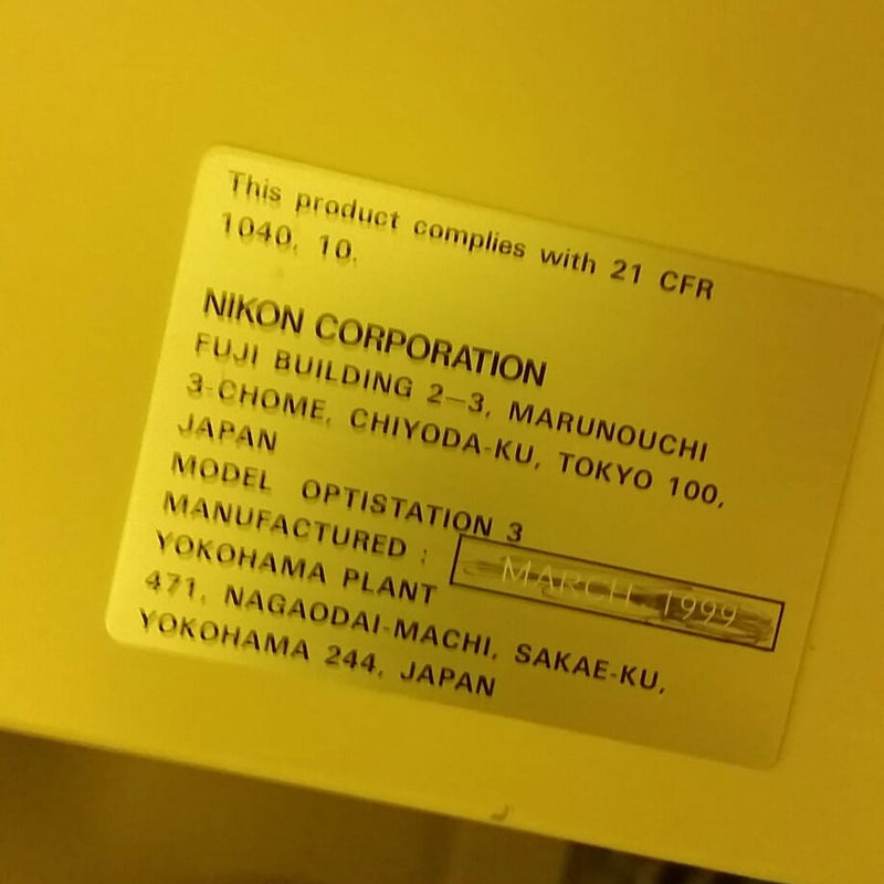 Nikon Optistation 3 Wafer Inspection System