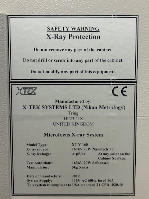 Nikon XTV 160 X-ray