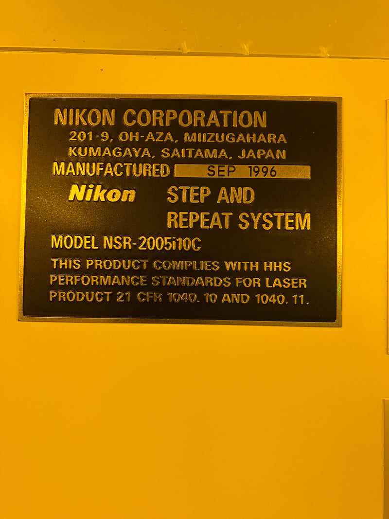 Nikon NSR 2005 i 10 C i-Line Stepper