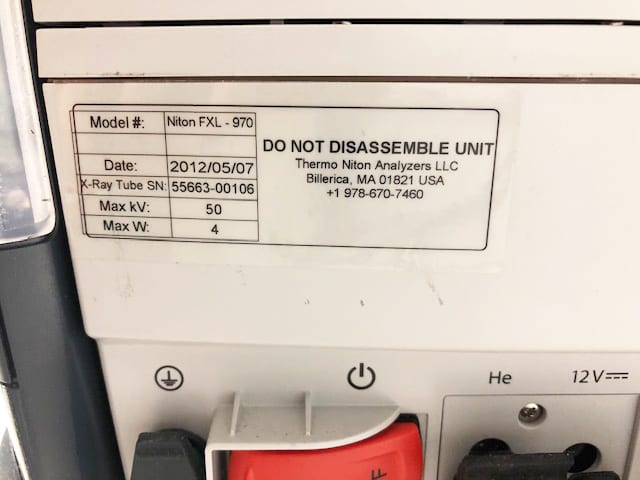 Thermo Scientific Niton FXL 970 XRF (X-ray Fluorescence)