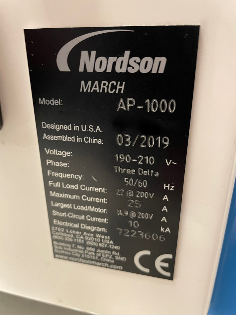 Nordson / March AP 1000 Plasma Cleaner