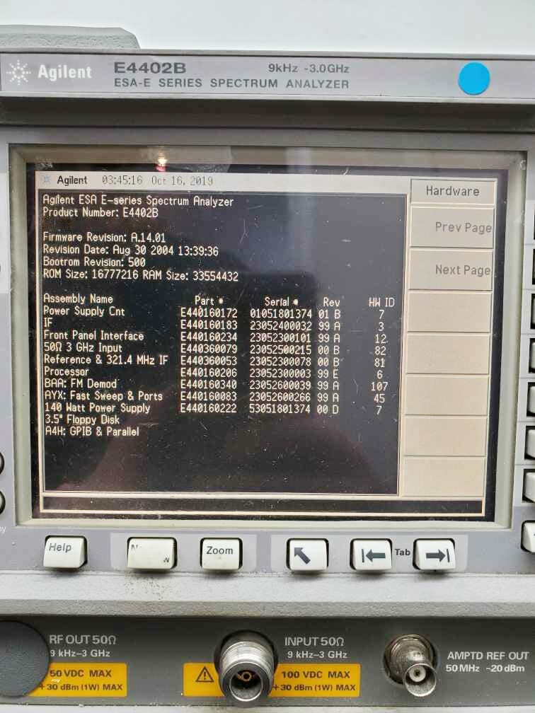 Agilent E 4402 B Spectrum Analyzer