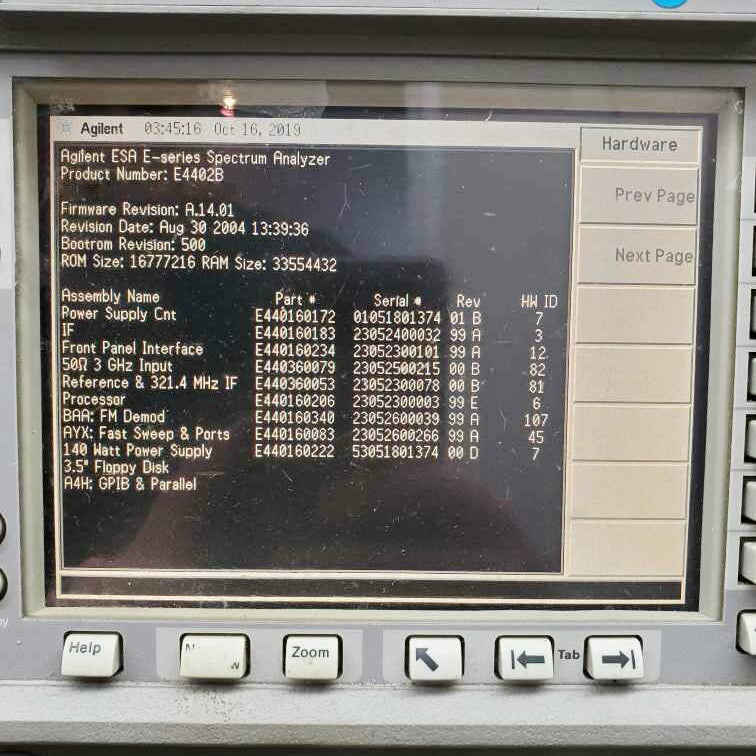 Agilent E 4402 B Spectrum Analyzer
