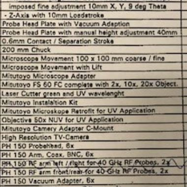SUSS PM 8 Probe Station