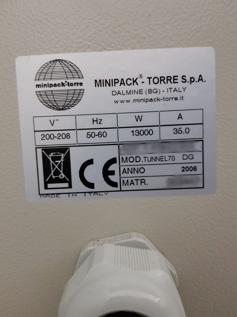 Minipack Tunnel 70 Oven
