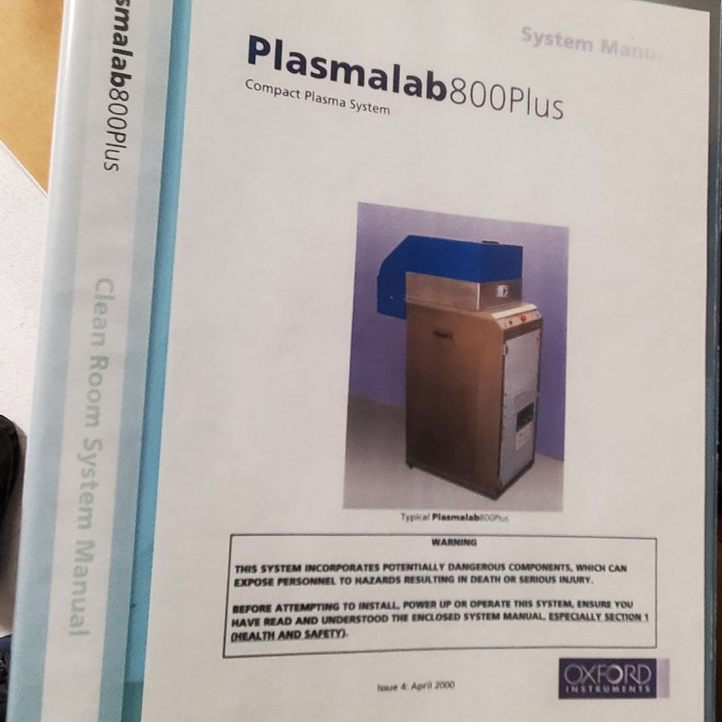 Oxford Plasmalab 800 Plus RIE (Reactive Ion Etcher)