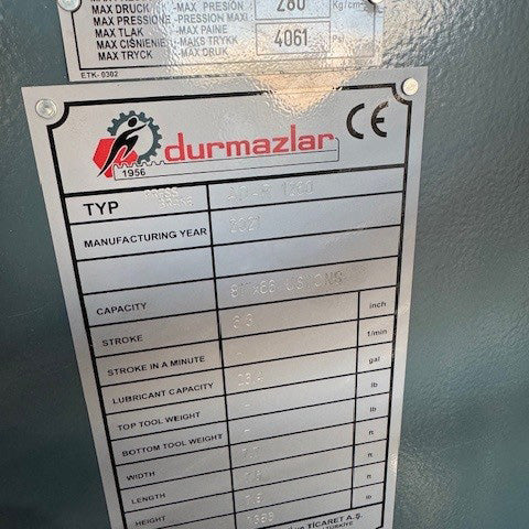 Durmazlar AD R 1260 CNC Press Brake