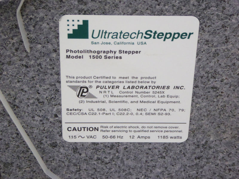 Ultratech 1500 Stepper