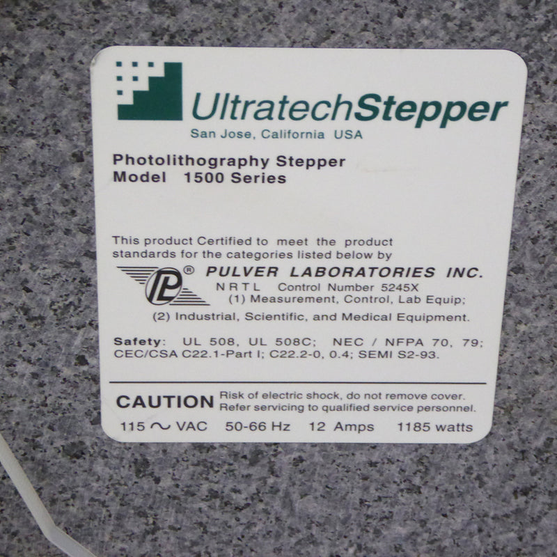 Ultratech 1500 Stepper