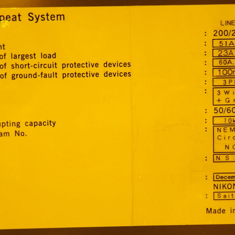 Nikon NSR S 207 D Stepper