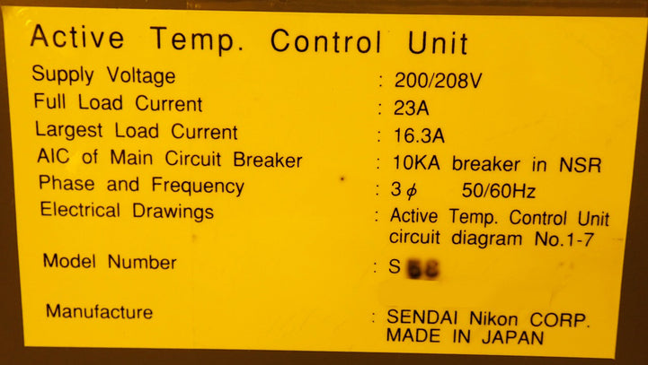 Nikon NSR S 207 D Stepper