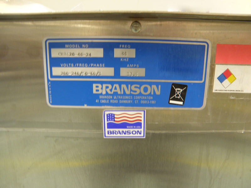 Branson Aqueous Ultrasonic System