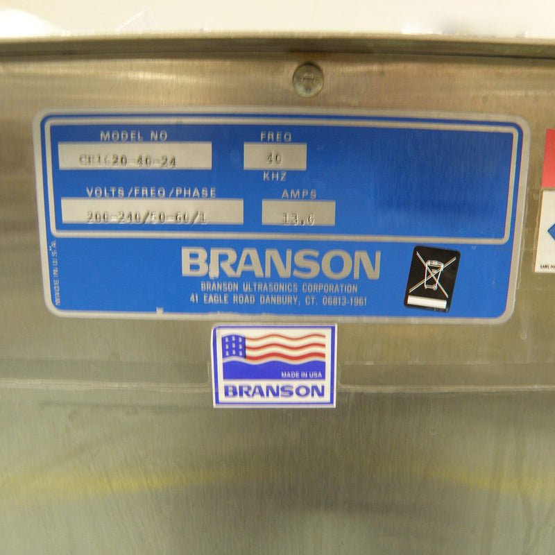 Branson Aqueous Ultrasonic System