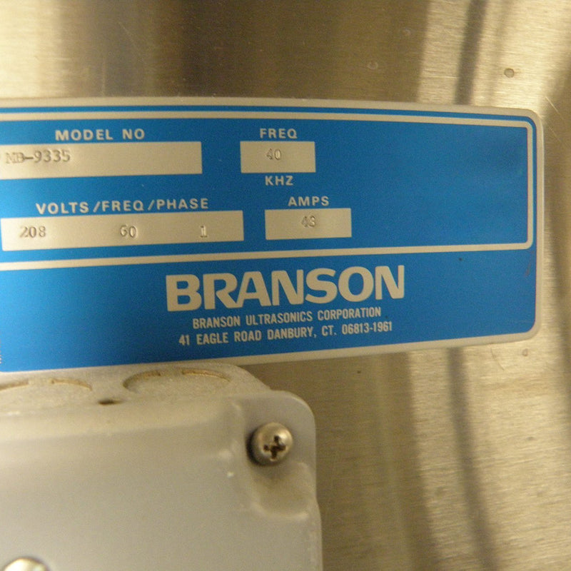Branson Aqueous Ultrasonic System