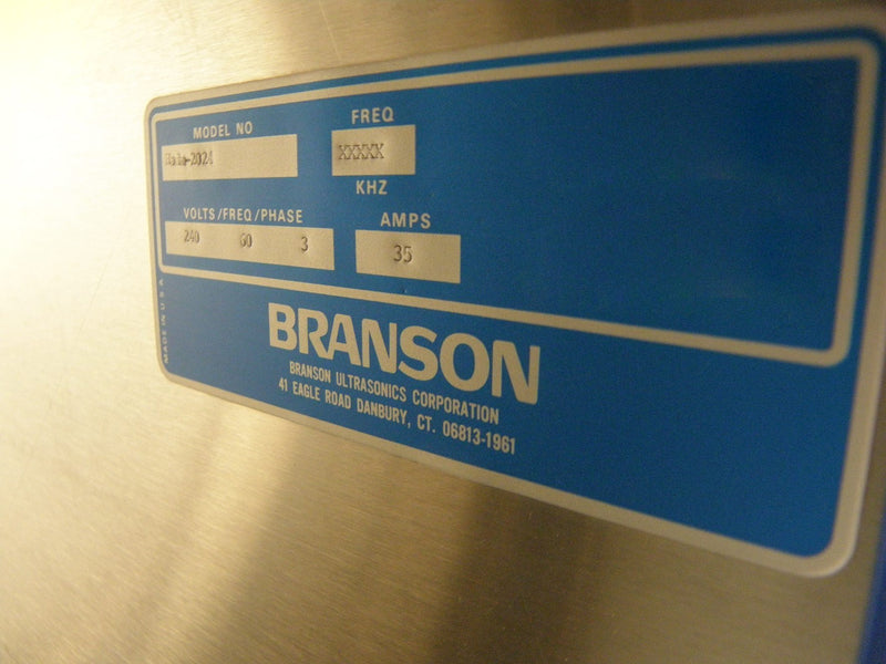 Branson Aqueous Ultrasonic System