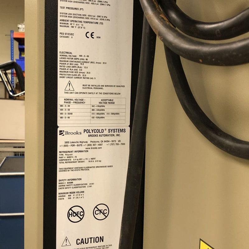 Polycold PFC 672 Cryogenic Refrigeration Unit