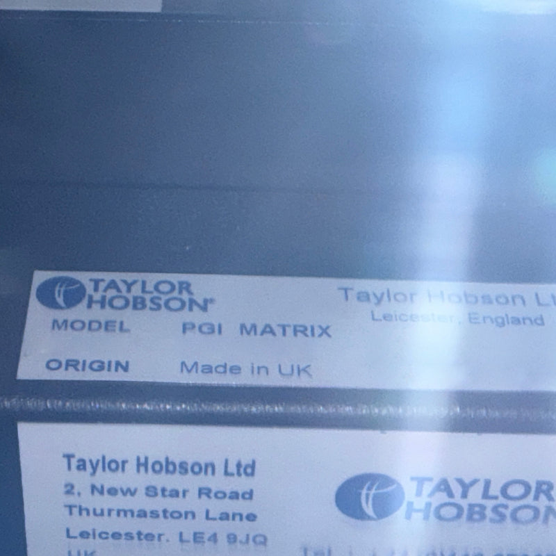 Taylor Hobson PGI Matrix 5 Profilometer