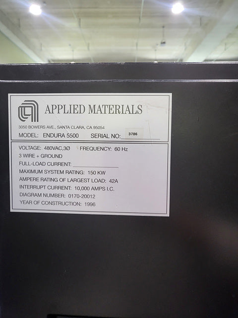 Applied Materials Endura 5500 PVD (Physical Vapor Deposition)