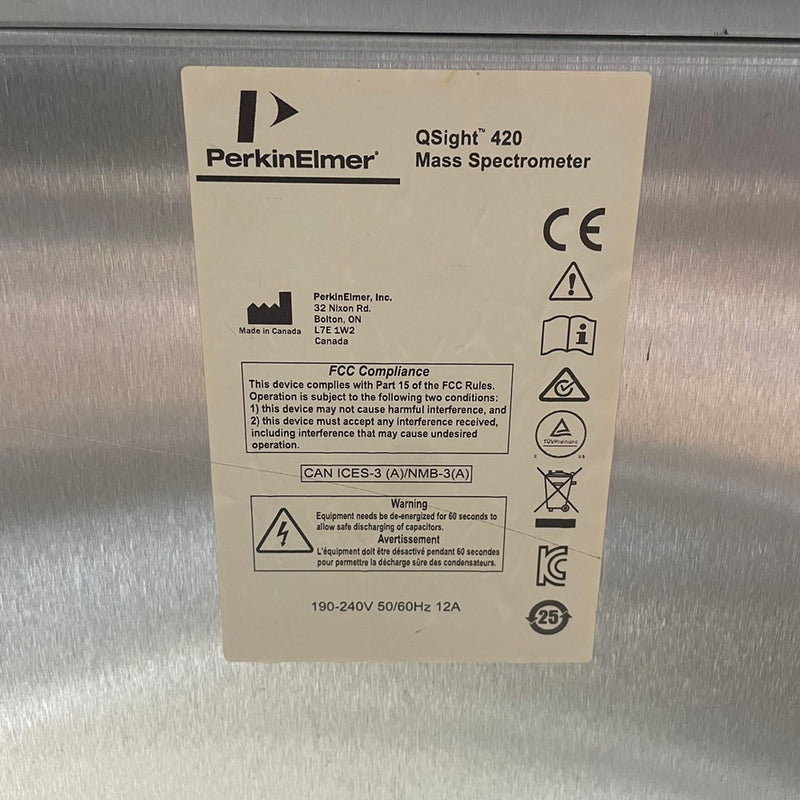 Perkin Elmer QSight 420 Mass Spectrometer