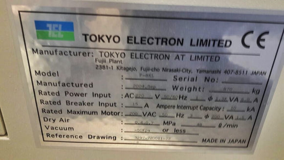 Tel P 8 XL Automatic Wafer Prober