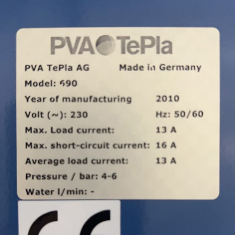 PVA TePla 690 Plasma System