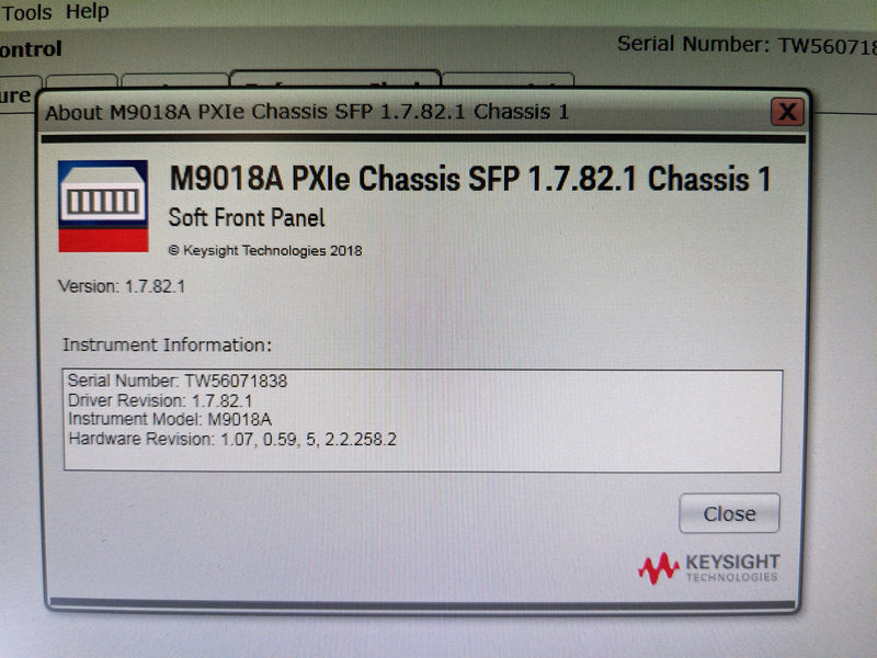 Keysight / Agilent M 9018 A Chassis