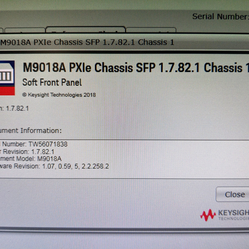 Keysight / Agilent M 9018 A Chassis