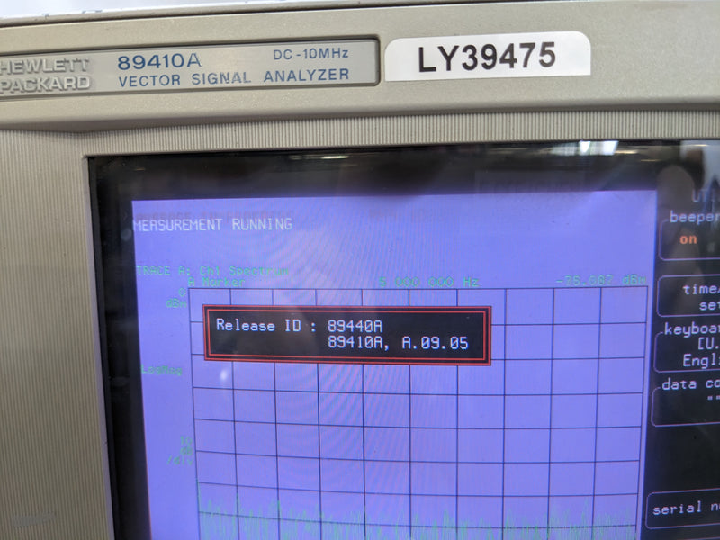 Agilent 89410 A Vector Signal Analyzer