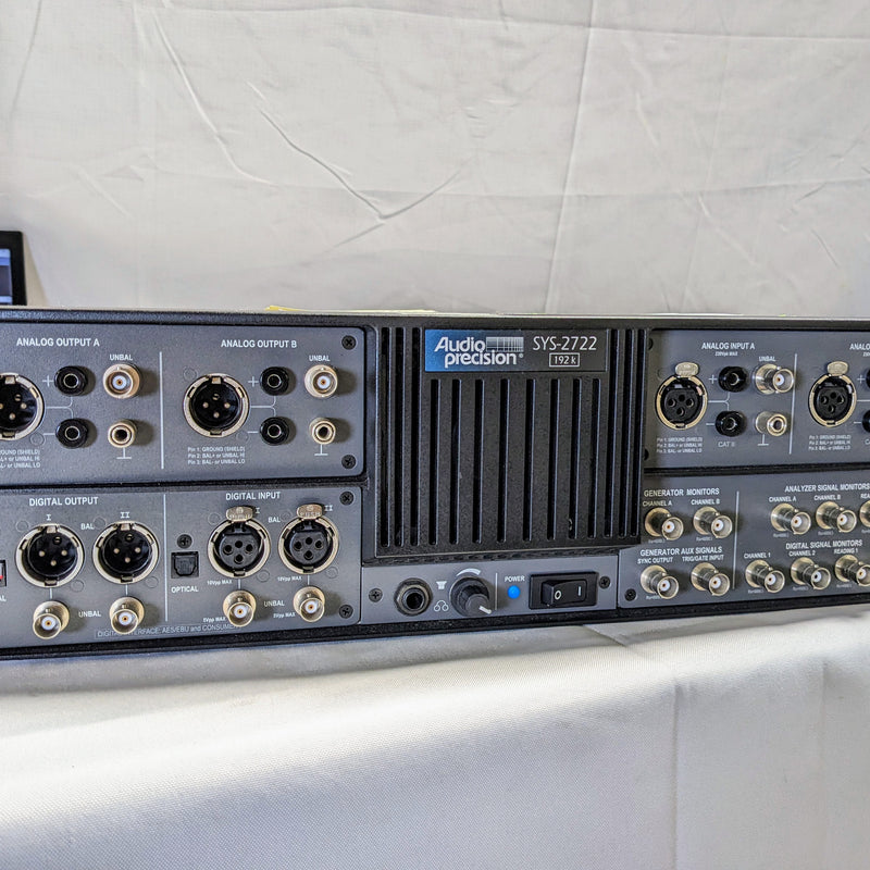 Audio Precision Rear Panel Audio Precision SYS 2722 Audio Analyzer – Bridge Tronic Global