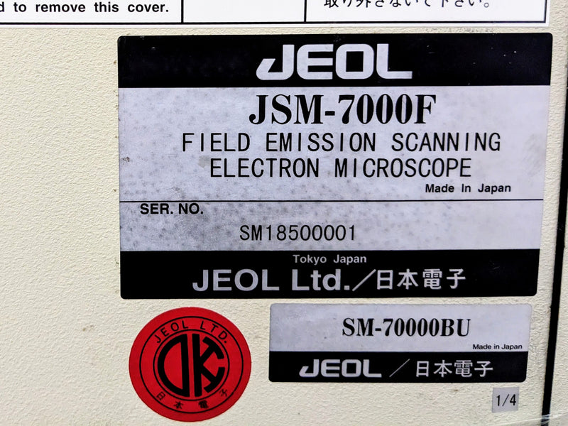 Jeol JSM 7000 F SEM-TEM (Scanning Electron Microscope – Transmission Electron Microscope)