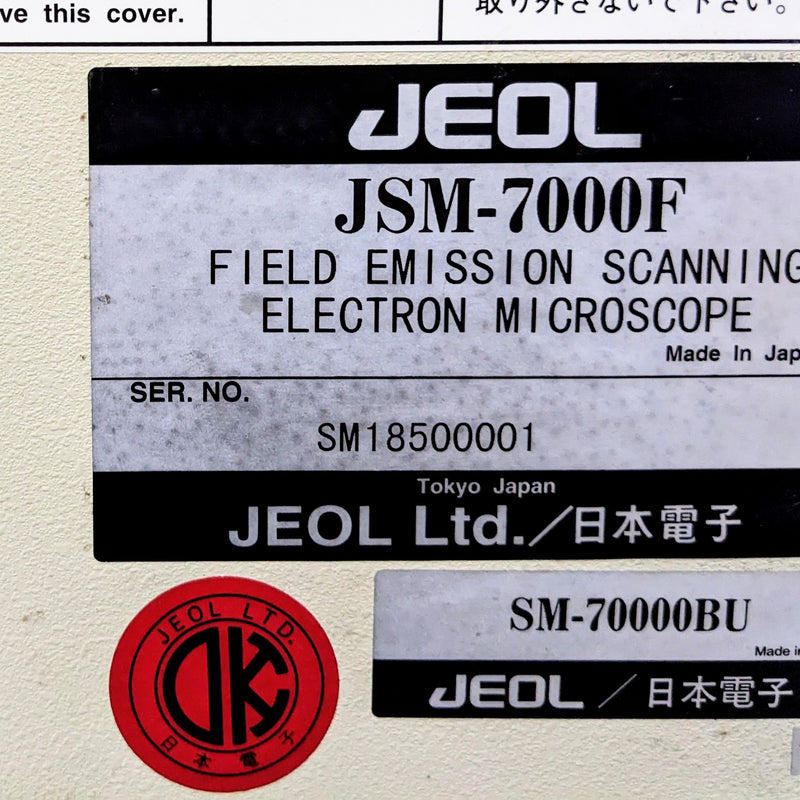 Jeol JSM 7000 F SEM-TEM (Scanning Electron Microscope – Transmission Electron Microscope)
