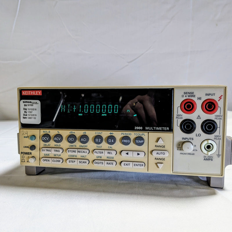 Keithley 2000 Multimeter – Bridge Tronic Global