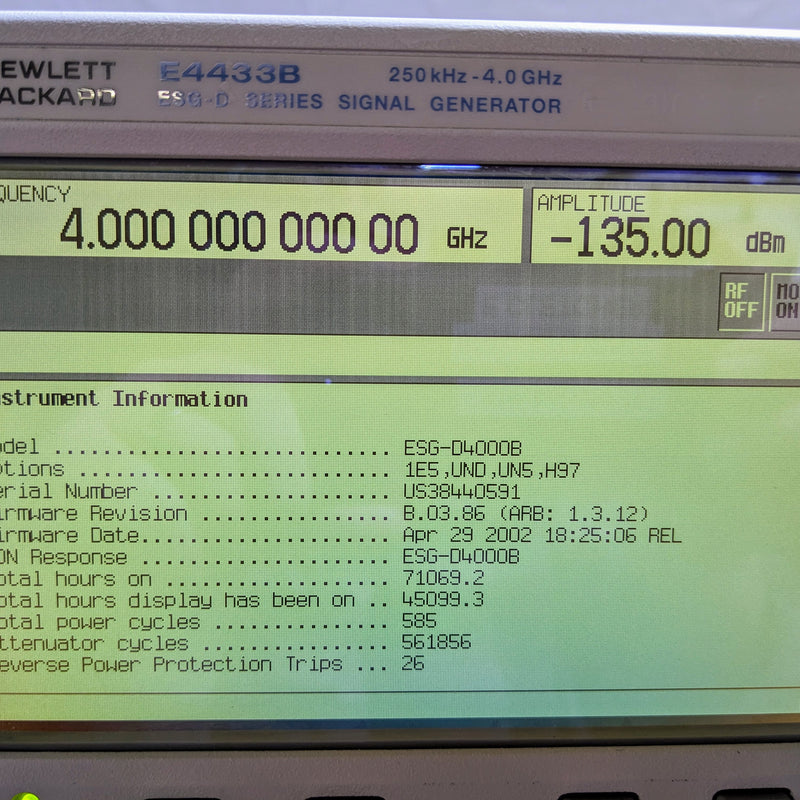 Agilent E 4433 B ESG D Series Signal Generator