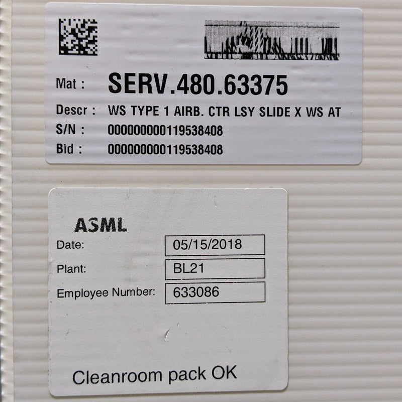 ASML SERV.480.63375 AIRB CTR LSY Slide X