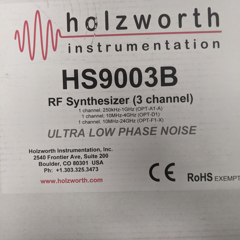 Maury Microwave / Holzworth HS 9003 B RF Synthesizer