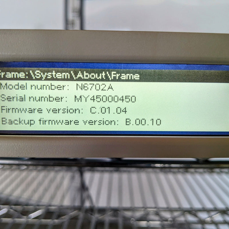 Agilent N 6702 A Low Profile MPS Mainframe