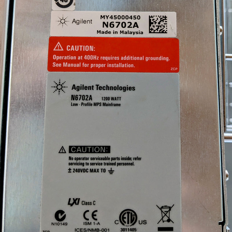 Agilent N 6702 A Low Profile MPS Mainframe