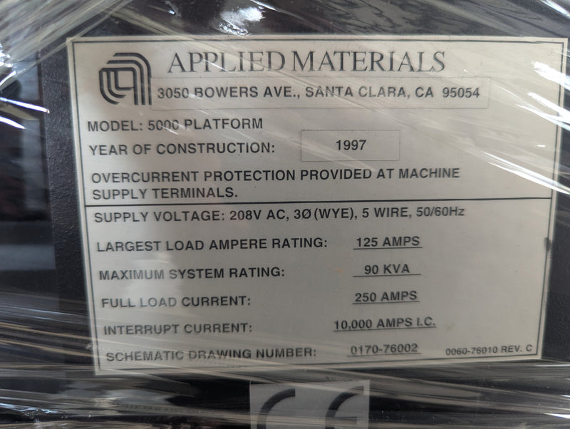 Applied Materials P 5000 MxP Etcher