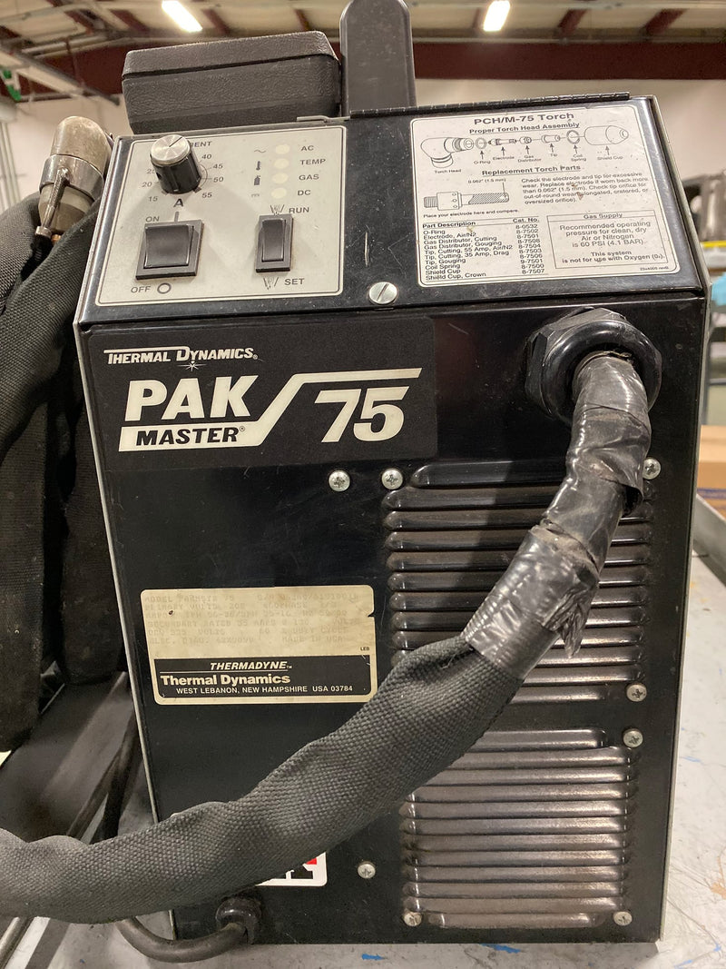 Thermal Dynamics Pak Master 75 Plasma Cutter