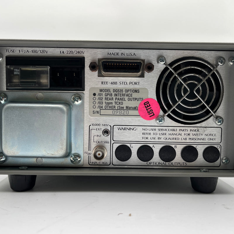 Stanford Research Systems (SRS) DG 535 Pulse Generator