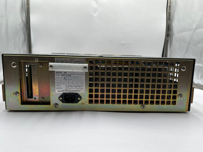 Kepco BOP 20 20 M Bipolar Operational Power Supply / Amplifier