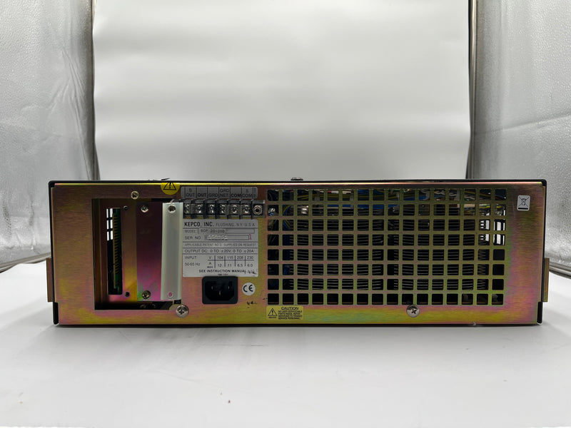 Kepco BOP 20 20 D Bipolar Operational Power Supply / Amplifier
