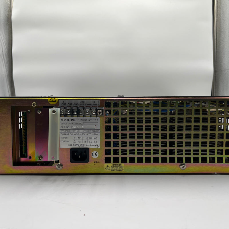 Kepco BOP 20 20 D Bipolar Operational Power Supply / Amplifier