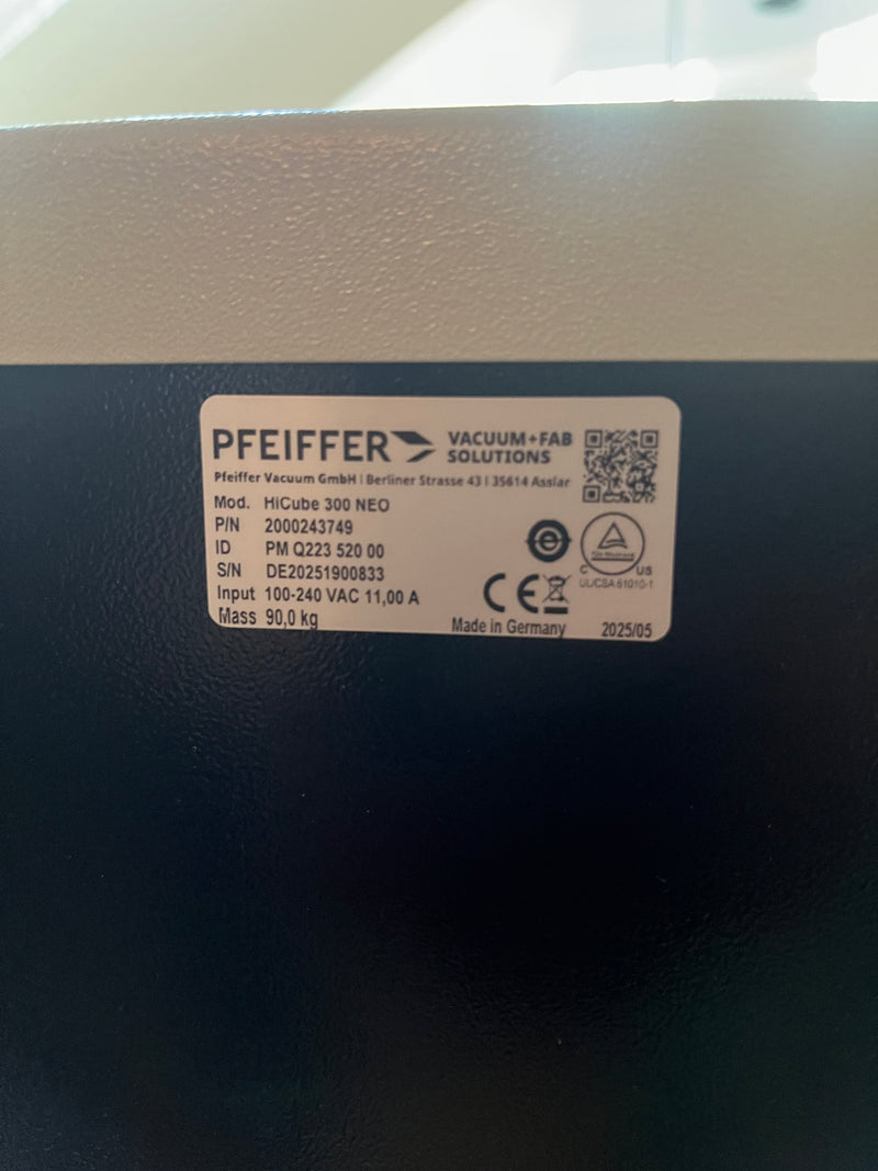 Pfeiffer HiCube 300 NEO Pump Station